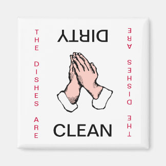 Praying Händer Clean Dirty Dishwasher Magnet
