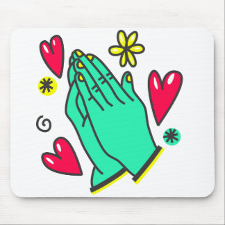 Praying Händer I WhtBkg I Musmatta