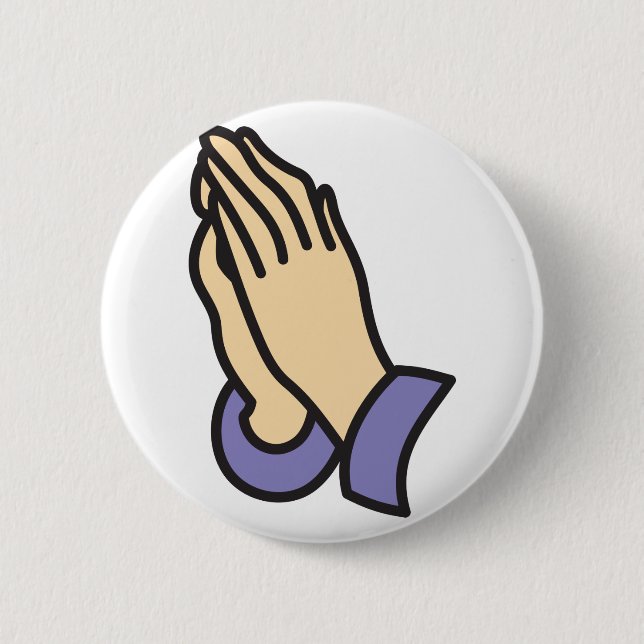 Praying Händer Knapp (Framsida)