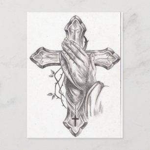 Praying Händer & Kor Vykort