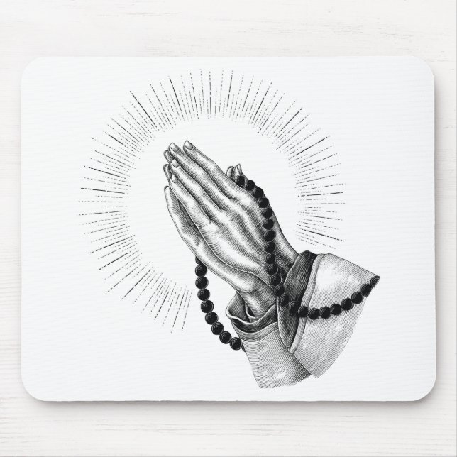 Praying Händer Musmatta (Framsidan)