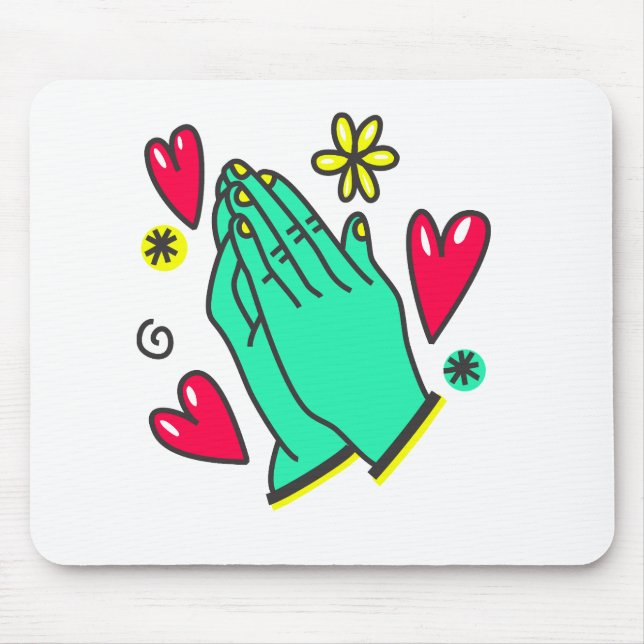 Praying Händer Musmatta (Framsidan)