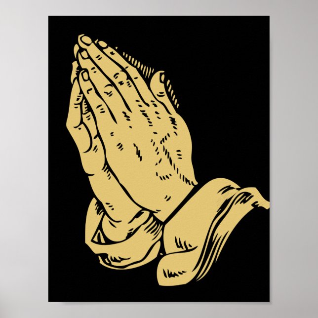 Praying händer poster (Framsidan)