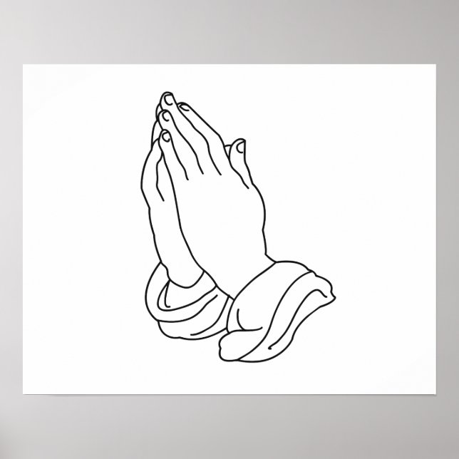 Praying Händer Poster (Framsidan)
