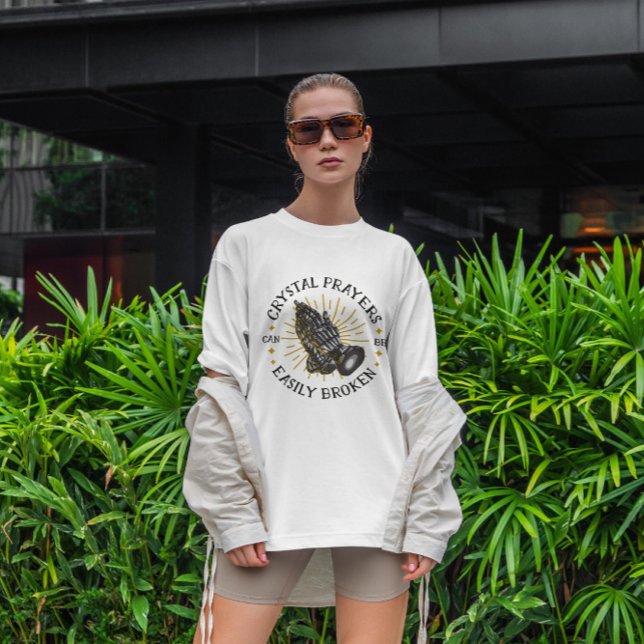 Praying Händer Quote T Shirt (Skapare uppladdad)