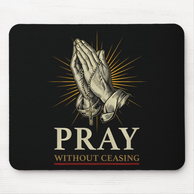 Praying Hands Jesus Cross Rosary Faith Devotion Pr Musmatta (Framsidan)
