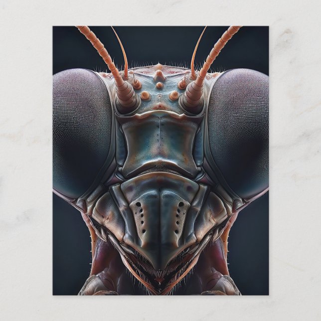 Praying Mantis Close Makro (Framsida)