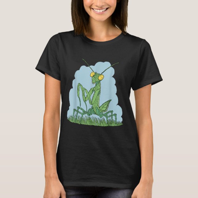 Praying Mantis For Kids Boys Toddler Men Women Bug T Shirt (Framsida)