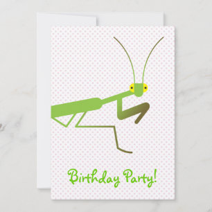 Praying mantis inbjudningar
