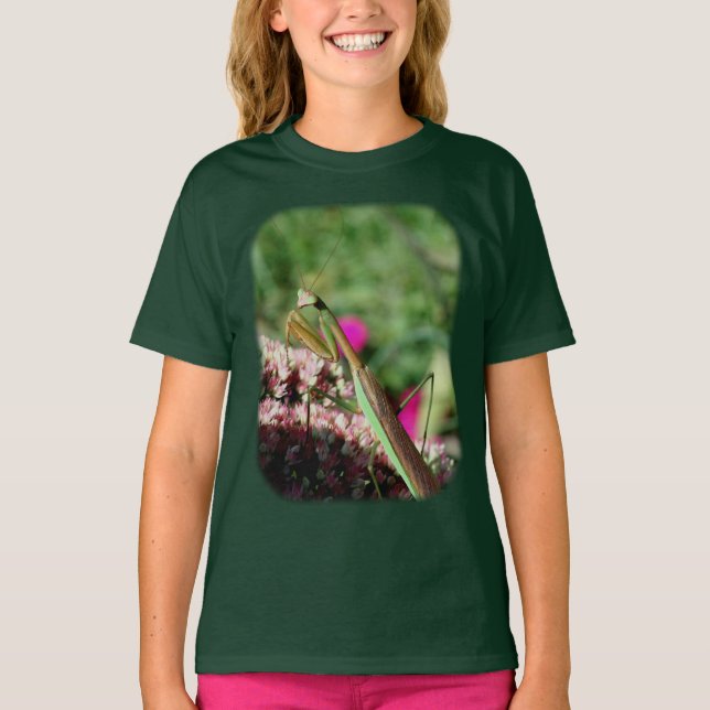Praying Mantis Insekt Animal Tee (Framsida)