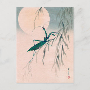 Praying Mantis och Måne, Watanabe Seitei Vykort