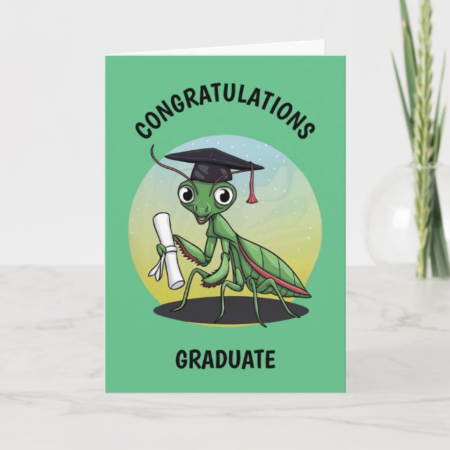 Praying Mantis Personlig Studenten Kort (Framsida)