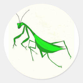 Praying Mantis Products Runt Klistermärke