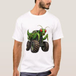 Praying Mantis Style Off-Road Monster Truck T Shirt<br><div class="desc">Featuring a bold praying mantis–inspired design with rugged off-road monster-truck styling, this piece brings a striking insect-predator theme to life. The dynamic artwork blends the intensity of a mantis with the power of oversized off-road trucks, making it a great choice for fans of monster trucks, motorsports, and unique creature-inspired graphics....</div>