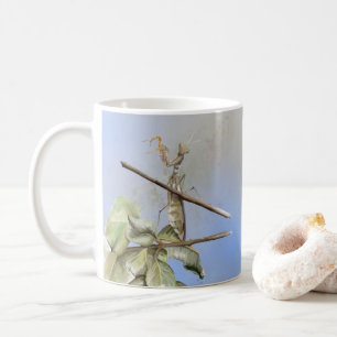 Praying Mantis vattenfärg Kaffemugg