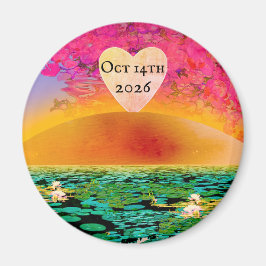 PRAYING MANTIT VID SUNSET MAGNET