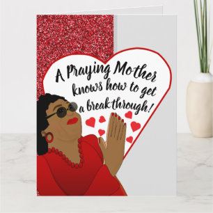 Praying Mor inspirational Mors dag Kort