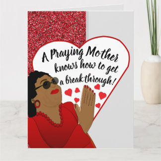 Praying Mor inspirational Mors dag Kort