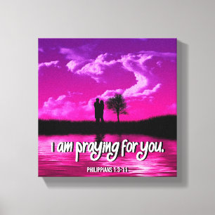 Praying- Premium Wrapped Canvas (glapp)