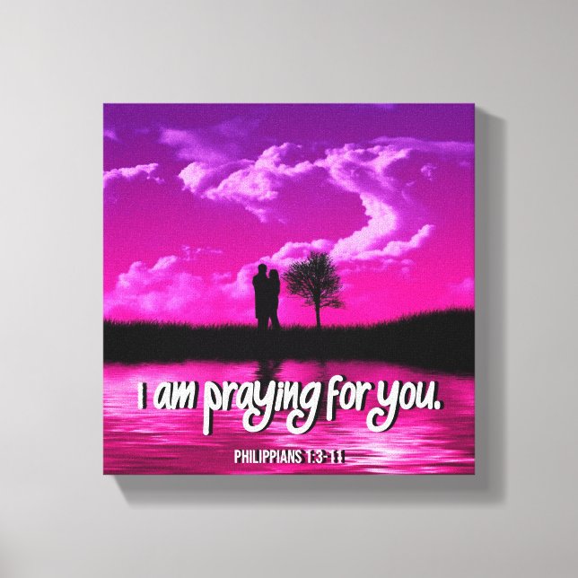 Praying- Premium Wrapped Canvas (glapp) (Framsida)