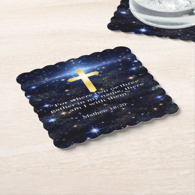 Praying Underlägg Papper (Vinklad)