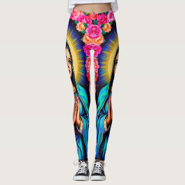 Praying Virgin Mary Vår Dam i Guadalupe Cute Leggings
