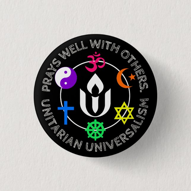 Prays bra med andra Unitarian Universalism Sil Knapp (Framsida)