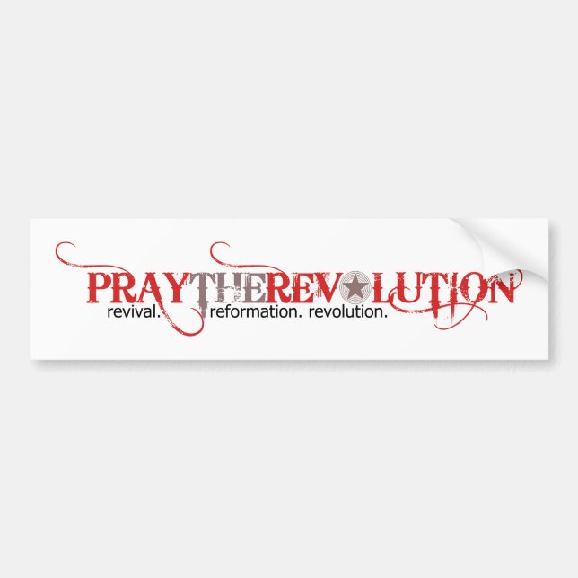 PRAYTHEREVOLUTION-bildekal Bildekal (Framsidan)