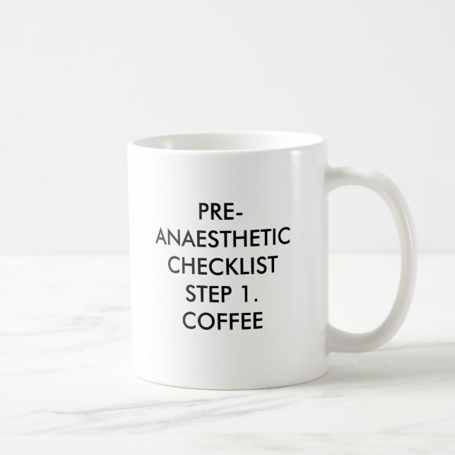 PRE-ANAESTHETIC CHECKLISTSTEP 1. KAFFE PRE-AN… KAFFEMUGG (Höger)