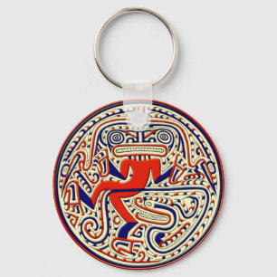 Pre-Columbian mythological djur Nyckelring