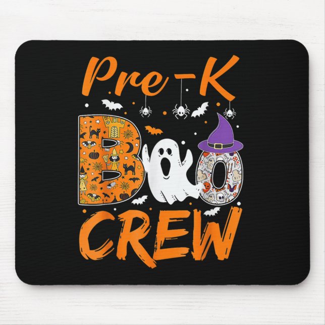 Pre K Boo Crew Teacher Student Halloween Pre-Kinde Musmatta (Framsidan)