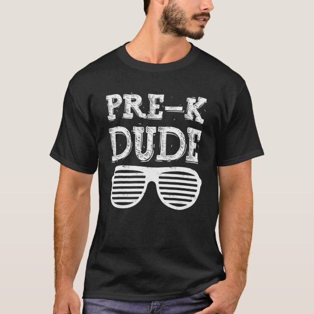 Pre K Boy First Klass Back to school T Shirt (Framsida)