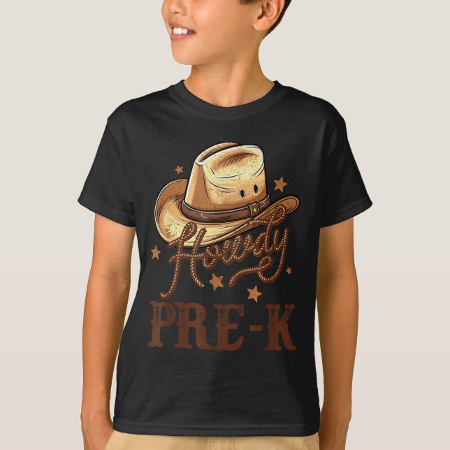 Pre K Country Howdy K Pre Western Rodeo Teacher Me T Shirt (Framsida)