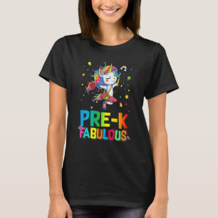 Pre K Fabulous Ballet Unicorn Back to school T Shirt