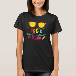 Pre K, första dagen Back to school Student T Shirt