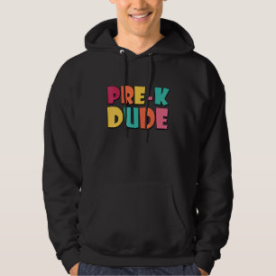 Pre K Kille Tillbaka Till Skolan Första Dagen Förs Hoodie
