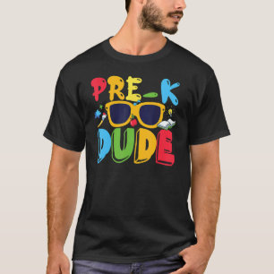 Pre K-killen Back to school första dagen av Presch T Shirt