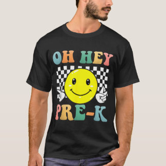 Pre-K Leende Retro Lärarlag Tillbaka Till Skolan T Shirt