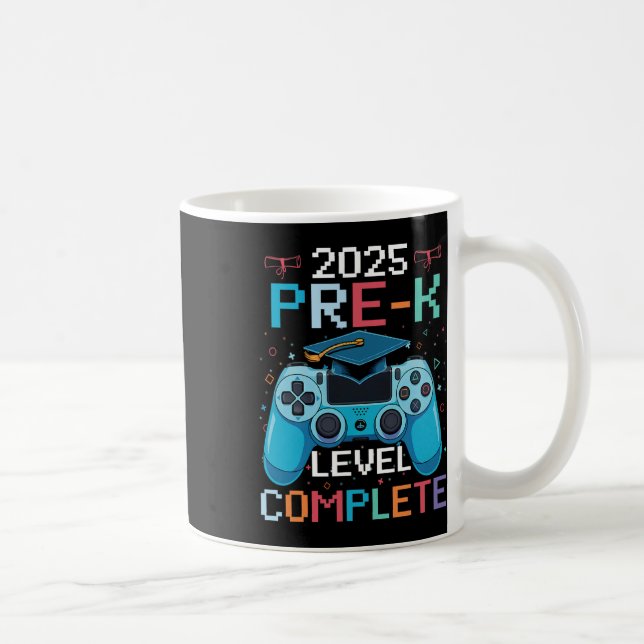Pre-k Level Complete Video Gamer Boy Graduation  Kaffemugg (Höger)