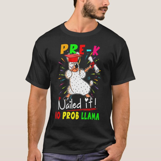 Pre K Nail No. Prob Llama Dabbing Llama Studen T Shirt (Framsida)
