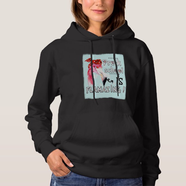 Pre k School Is Flamazing  Flamingo Amazing T Shirt (Framsida)