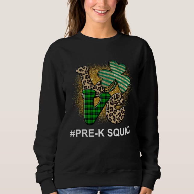 Pre K-squadet St Patrick's Day-skola T Shirt (Framsida)