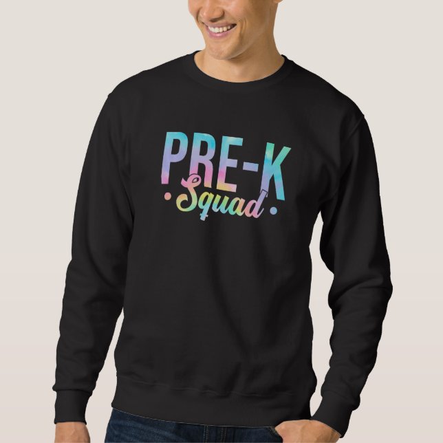 Pre K-stall Lärar Barn Pojkar Flickor Tillbaka Til Lång Ärmad Tröja (Framsida)