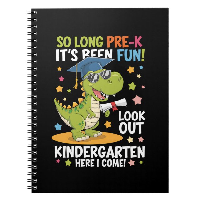 Pre K Student Kindergarten Dinosaur T Rex Anteckningsbok (Framsidan)