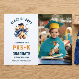 Pre-K Studenten Cute Teddy Meddelande Vykort