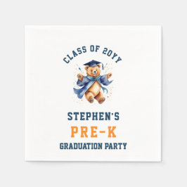 Pre-K Studenten Cute Teddy Party Pappersservett