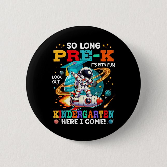 Pre-k Studenten Funny Preschool Student Boys Gir Knapp (Framsida)