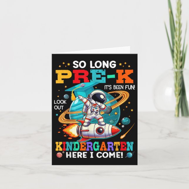 Pre-k Studenten Funny Preschool Student Boys Gir Kort (Framsida)