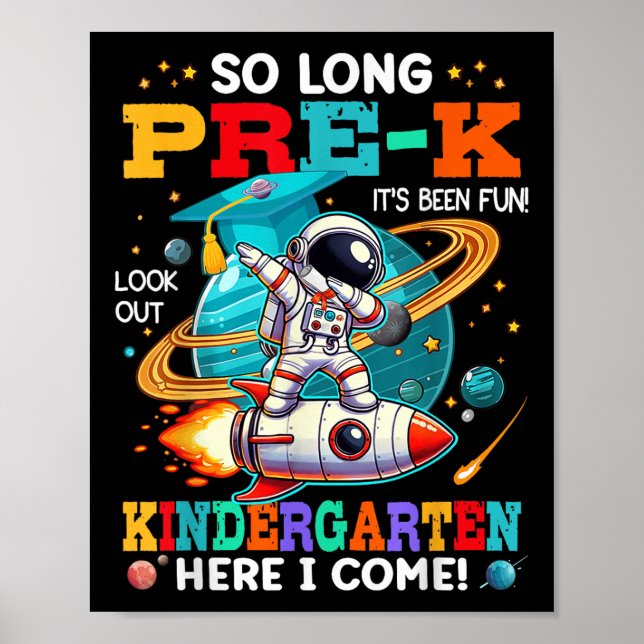 Pre-k Studenten Funny Preschool Student Boys Gir Poster (Framsidan)