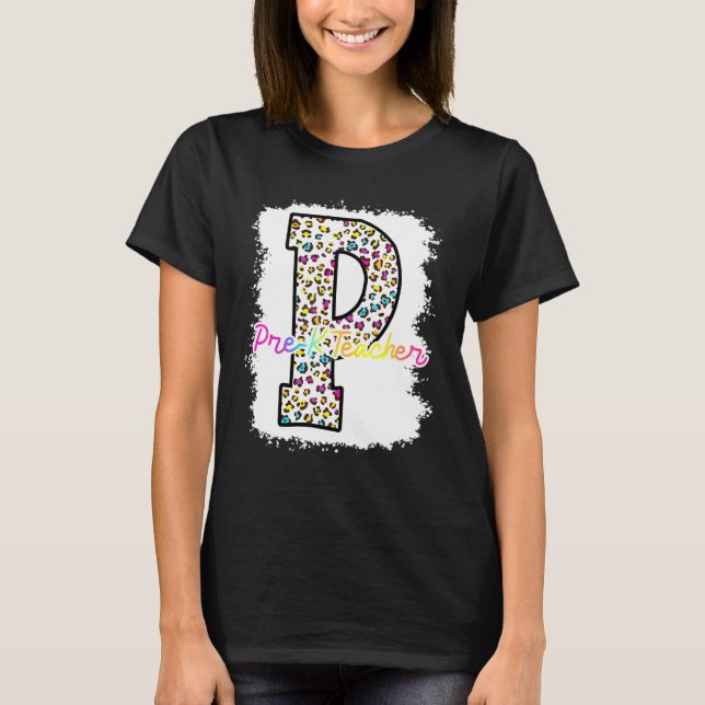 Pre K Teacher T Shirt (Framsida)